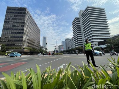 Begini Suasana Jalan Thamrin Jelang Parade MotoGP