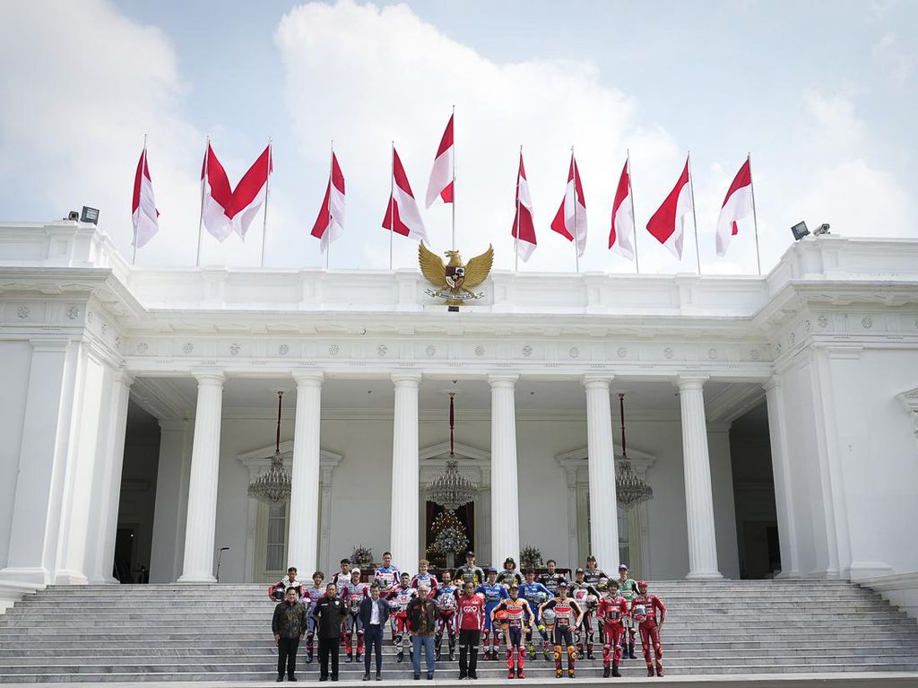 Rombongan MotoGP Dijamu Presiden Jokowi di Istana, Bos Dorna Bangga