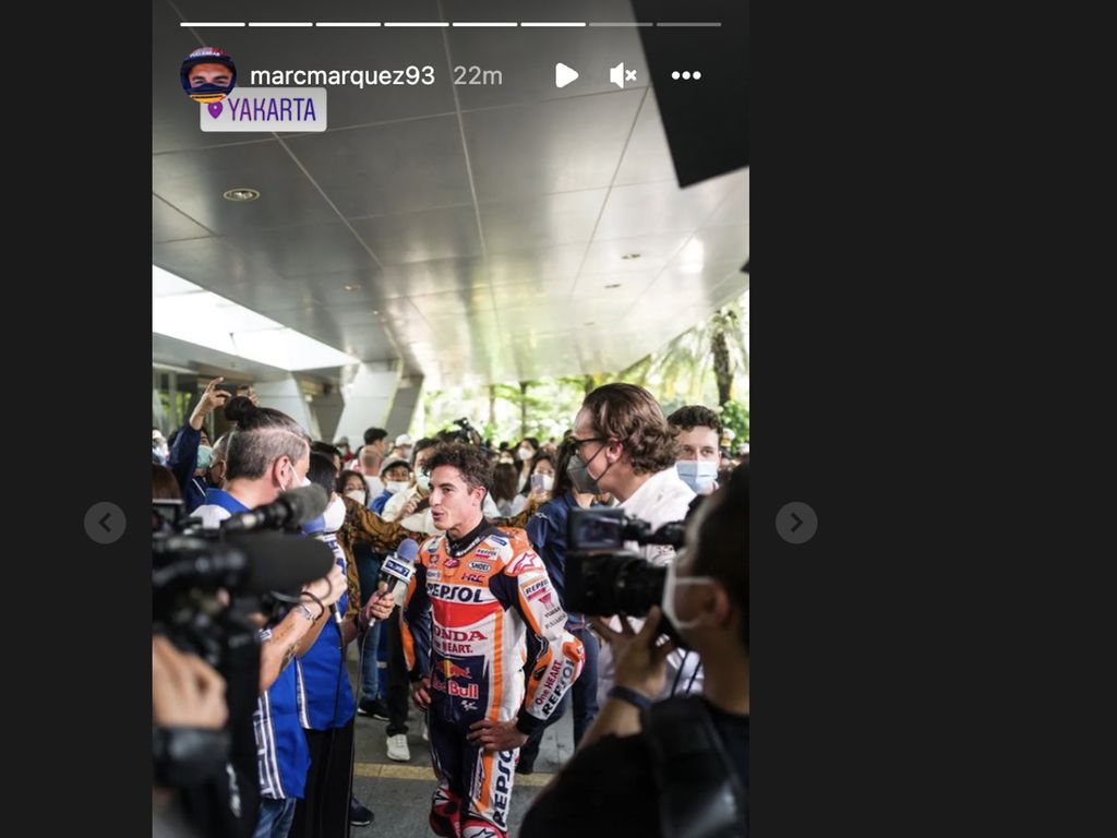 Instagram Marc Marquez Cs Dipenuhi Momen Parade di Jakarta