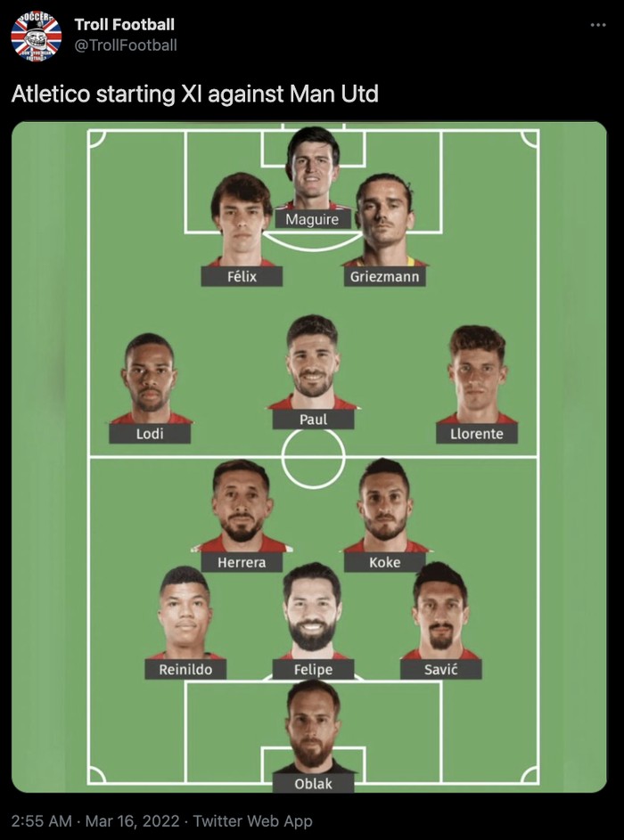 MU Vs Atletico MU Vs Atletico