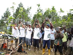 10 Ribu Pohon Ditanam di Bekas Lokasi Banjir Bandang Garut