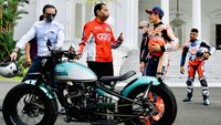 Jokowi Pamer Motor RI 1 ke Marquez cs di Istana