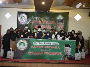 Sejumlah Mahasiswa Santri di Jambi Dukung Ganjar Jadi Presiden 2024