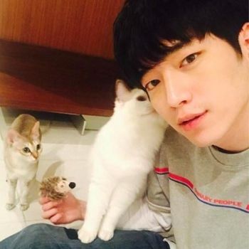 Seo Kang Joon dan kucing peliharaannya