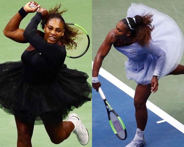 Serena Williams/Foto : instagram.com/virgilabloh Serena Williams mengenakan dress tutu di pertandingan US Open 2018