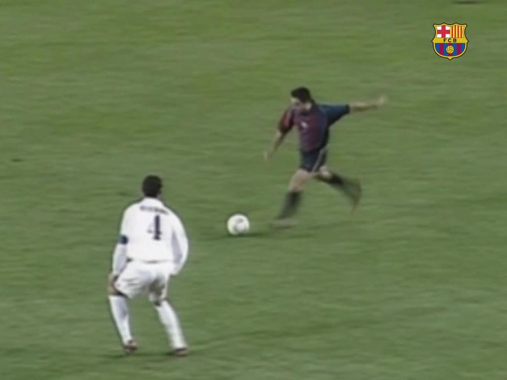 Video: Nostalgia Gol Pertama Xavi dalam El Clasico