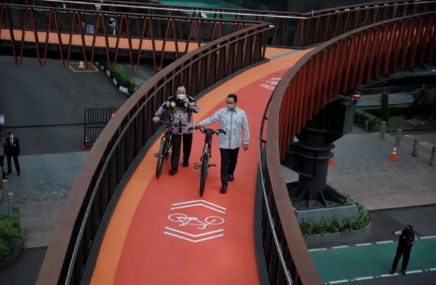 Fasilitas JPO Pinisi/Foto: Instagram.com/aniesbaswedan Fasilitas JPO Pinisi