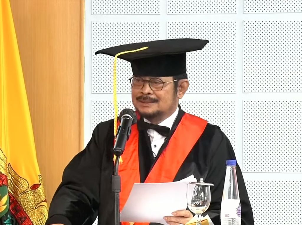 Unhas Resmi Beri Gelar Profesor Kehormatan ke Mentan Syahrul Yasin Limpo