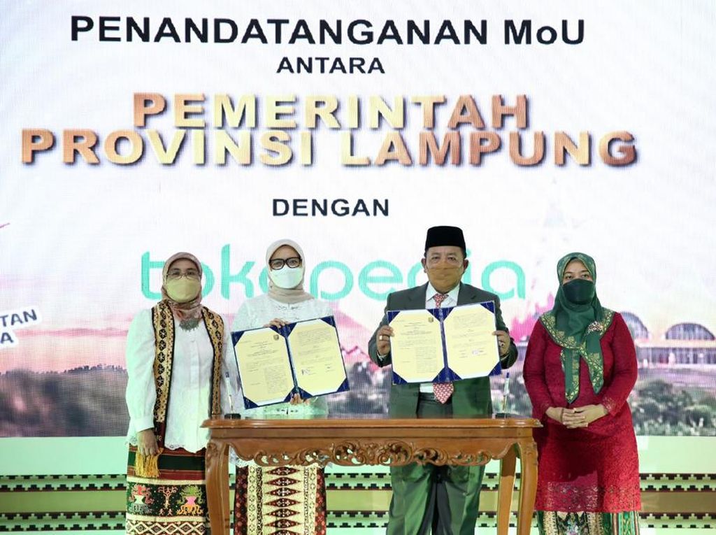 Pemprov Lampung Gandeng Tokopedia untuk Kembangkan UMKM Lampung