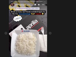 Aleix Espargaro Pamer Makan Siang Sepiring Nasi ke Netizen