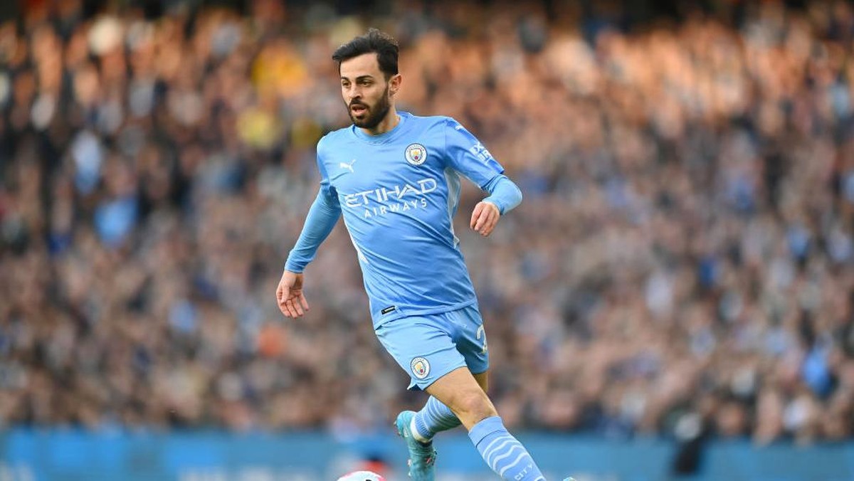 Bernardo Silva buka suara soal masa depannya di Man City. (Foto: Getty Images/Michael Regan)