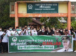 Ganjar Dapat Dukungan dari Santri di Kalbar agar Maju Pilpres