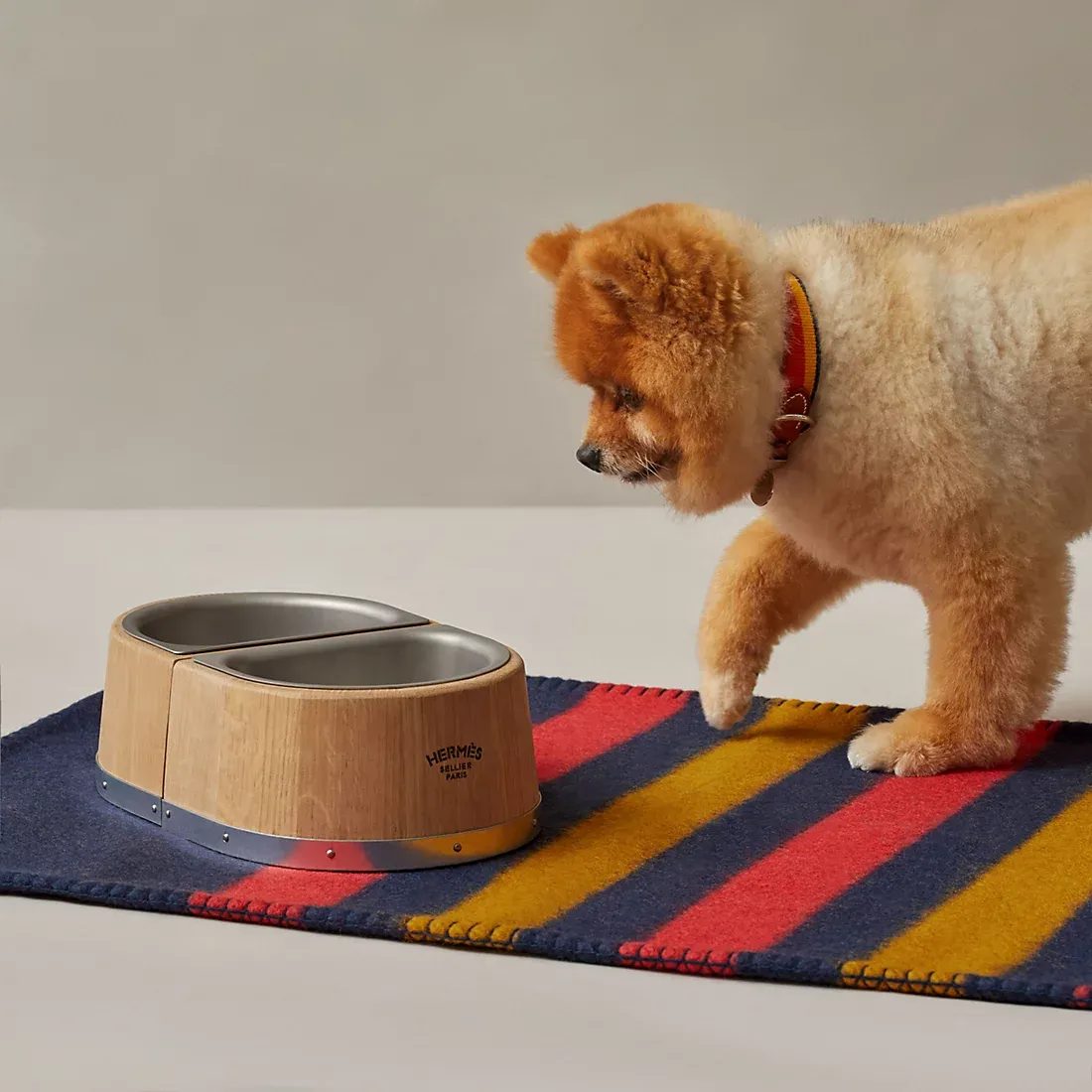Hermès Dog bowl, small model