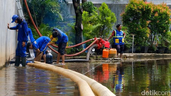 Mesin Pompa Sedot Banjir di Lebak Bulus, Tak Jauh dari Sumur Resapan