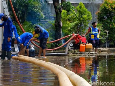 Mesin Pompa Sedot Banjir di Lebak Bulus, Tak Jauh dari Sumur Resapan