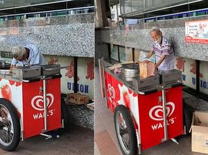 Kisah Kakek 89 Tahun, Masih Gigih Jualan Es Krim Meski Dagangannya Sepi