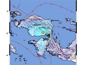 Gempa M 5,2 Guncang Kabupaten Teluk Bintuni Papua Barat
