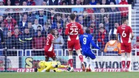 Gencar menyerang, akhirnya Chelsea mampu mencetak gol pada menit ke-15 melalui Romelu Lukaku, yang berhasil memaksimalkan assist Mason Mount.