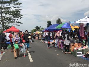 Geliat Pasar Kaget Sukabumi Saat PPKM Level 2
