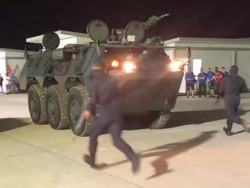 Kendaraan Panser Anoa Keluyuran di Paddock MotoGP Mandalika