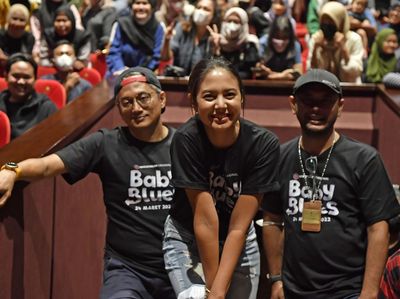 Potret Keseruan Nobar Asyik FIlm Baby Blues