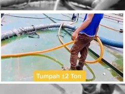 Heboh 2.500 Ton Minyak Goreng Tumpah ke Laut, Polisi Turun Tangan