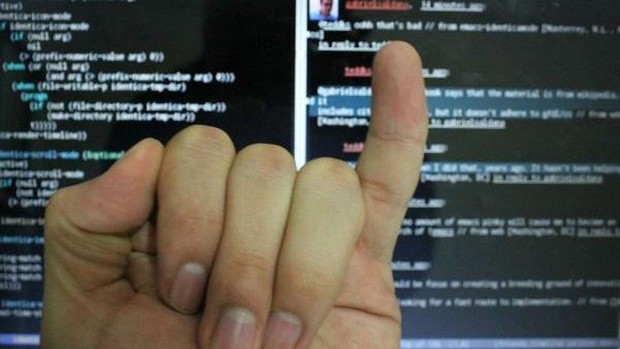 Ilustrasi jari yang terkena Ilustrasi jari yang terkena