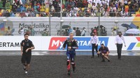 Lihat Lagi Aksi Para Pembalap MotoGP Usai Balapan di Mandalika
