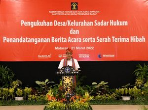 Yasonna: Daerah yang Kesadaran Hukumnya Tinggi Dukung Iklim Investasi