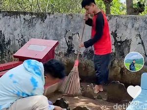 Dari Bisnis Carter Mobil, Pria ini Jadi Tukang Bersih Makam di TikTok