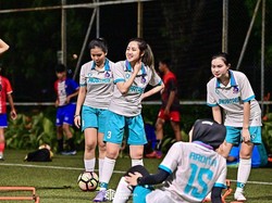 Dicekoki Nyanya Rizky, Tamara Tyasmara Kini Suka Main Sepakbola