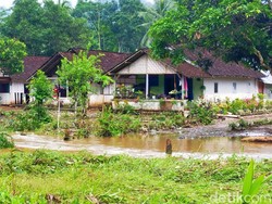 Tanggul di Kandangan Banyuwangi Jebol, Bronjong dan 2 Alat Berat Dikerahkan