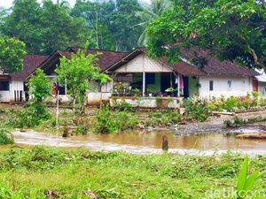Tanggul di Kandangan Banyuwangi Jebol, Bronjong dan 2 Alat Berat Dikerahkan Tanggul di Kandangan Banyuwangi Jebol, Bronjong dan 2 Alat Berat Dikerahkan