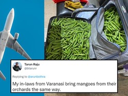 Bukan Pakaian, Orang Ini Malah Bawa Kacang hingga Buah di Koper