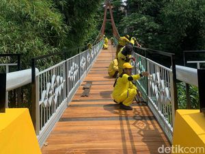 Perbaikan Jembatan Wiratman Karkasa Hampir Tuntas