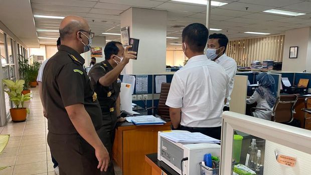Kapuspenkum Kejagung Ketut Sumedana. Penggeledahan Kejagung di salah satu tempat yang di geledah