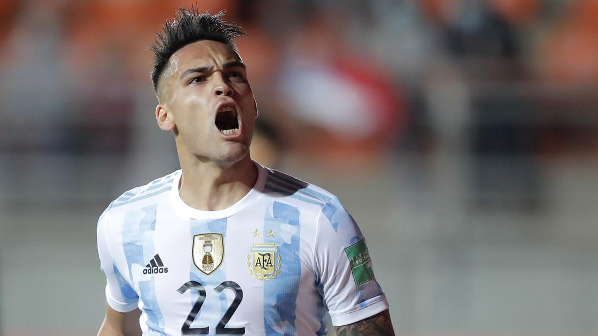Striker Argentina, Lautaro Martinez. (Foto: Getty Images/Pool)