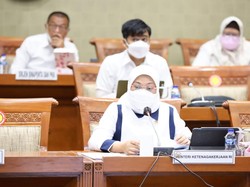 Rapat dengan Komisi IX DPR, Menaker Paparkan Realisasi Program JKP