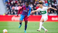 Dembele musim lalu jadi pemberi assist terbanyak klub di Laliga dengan 13 gol dari 21 assist (Getty Images)
