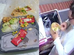 Duh! Pengantar Ini Nyomot Makanan Pelanggan Pakai Tangan