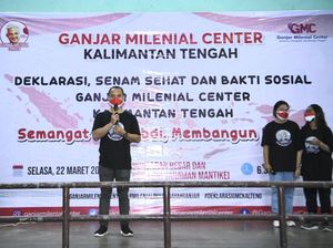 Relawan Milenial di Kalteng Deklarasi Dukung Ganjar Maju Pilpres 2024