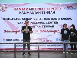 Relawan Milenial di Kalteng Deklarasi Dukung Ganjar Maju Pilpres 2024