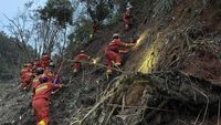 Petugas Sisir Lokasi Jatuhnya Pesawat Boeing 737-800 di China