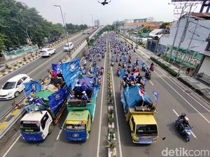 Buruh Bergerak ke Pusat Kota Surabaya, Hati-hati Macet di Titik Ini