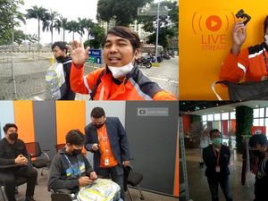 Kisah Driver Ojol Antar Adiknya Belajar Jualan Online di Kampus UMKM