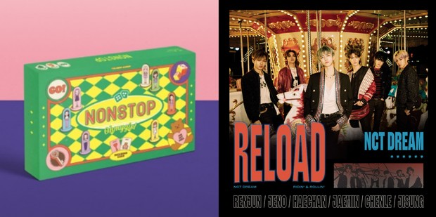 Foto sampul album OH MY GIRL dan NCT DREAM yang dirilis pada 2020