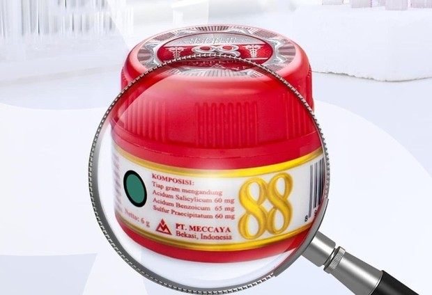 Kandungan salep/Foto: Instagram.com/salep88id salep kulit 88 untuk infeksi jamur dan gatal-gatal