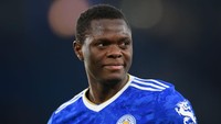 6. Patson Daka, pemain depan Leicester, masuk jajaran ini dengan lari 36,1 km per jam. Foto: Getty Images/Michael Regan