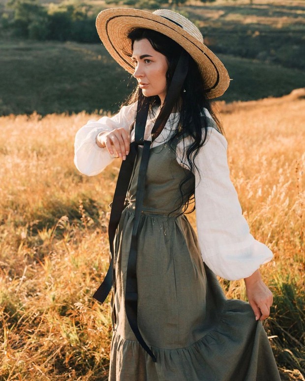 Sarafan Vintage/ Foto: Instagram.com/cottoncandy_wear Sarafan gaya vintage