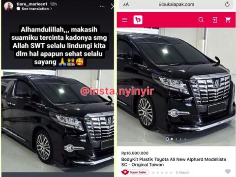 Diduga Bohong Dapat Mobil Mewah dari Suami, Tiara Marleen Disebut Halu